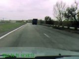 Truck Driver Rolls His Truck on 9 Wheels to Avoid Collision