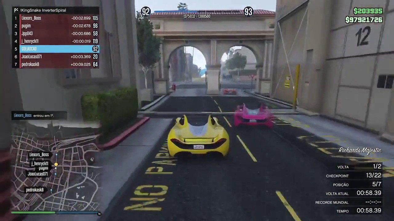 CORRIDA ESPETACULAR CHEGUEI EM 1 LUGAR 1.29 PS4