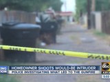 Homeowner shoots would-be intruder