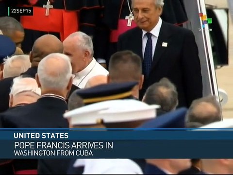 United States – Pope Francis Greeted by President Obama
