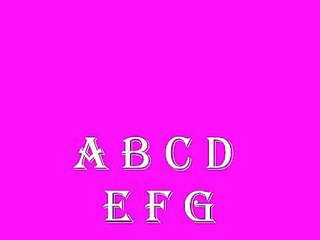 Lalphabet en anglais