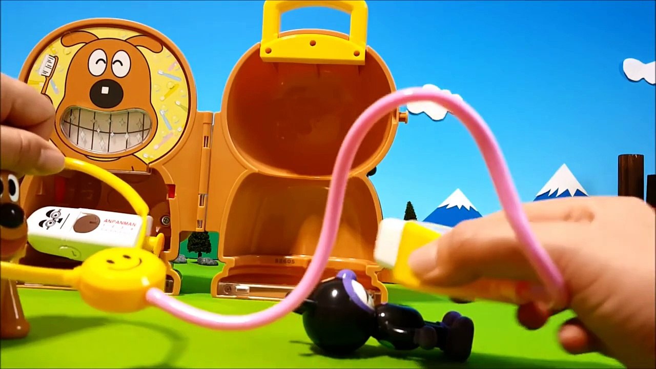 アンパンマンアニメおもちゃ❤バイキンマン注射イヤだ〜 おかあさんといっしょ♦Anpanman anime toys