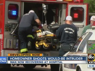 Homeowner shoots would-be intruder
