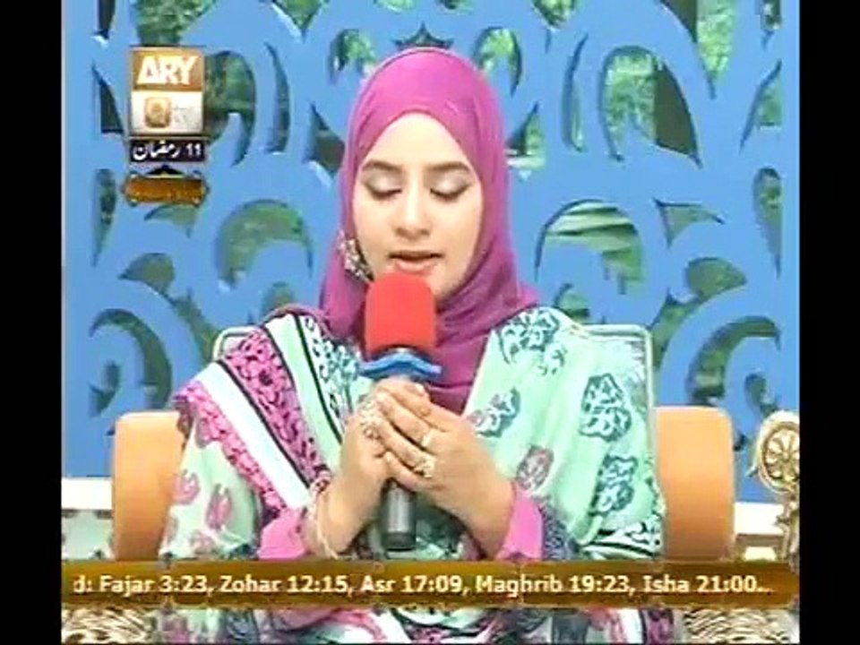 Mujhe Baksh de be sabab Ya Ilahi by Hooria fahim qadri latest ramadan 2014 - Video Dailymotion