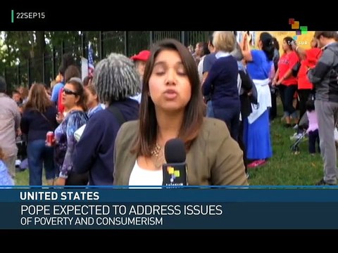 From the South - Pope Greeted by Obama Family