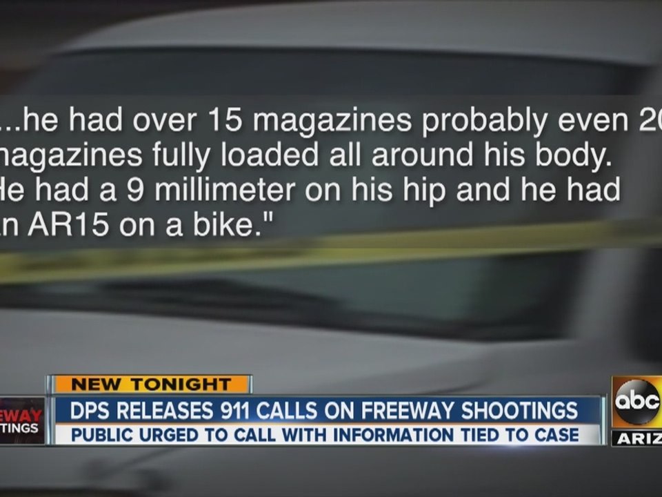 DPS releases 911 calls on Phoenix freeway shooting