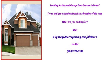 Cicero, IL Garage Door Repair Service & Maintenance