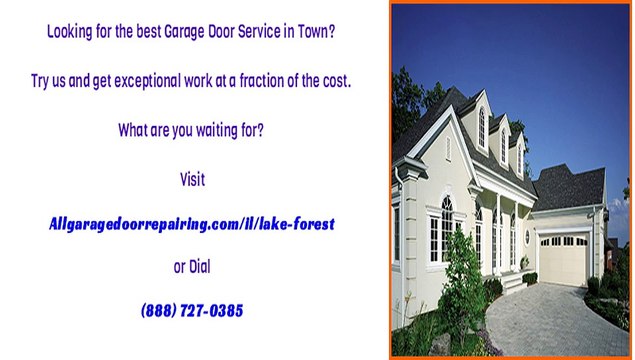 Lake Forest, IL Garage Door Repair Service & Maintenance