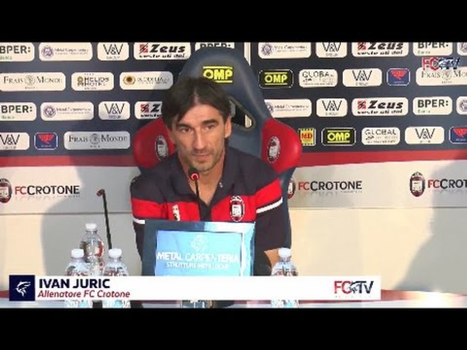 Crotone-Bari, la conferenza post gara di mister Juric