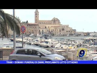 TRANI | Domani i funerali di Zanni, proclamato lutto cittadino