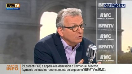 Pierre Laurent face à Jean-Jacques Bourdin en direct