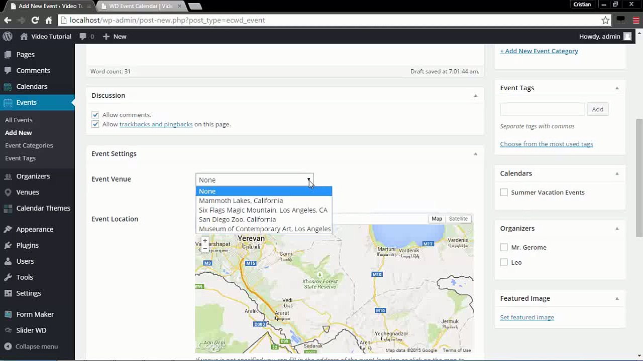 WordPress Event Calendar Complete Tutorial