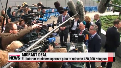 EU ministers approve plan to relocate 120,000 refugees