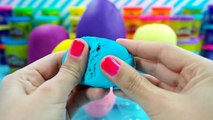 Giant Surprise eggs Sofia the first Play Doh Barbie Peppa Pig Frozen Hulk egg