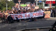 Brest : manifestation des étudiants en Staps