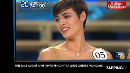 Miss Italie 2015 déclenche une polémique en déclarant qu'elle aurait "aimé vivre la Seconde Guerre mondiale"