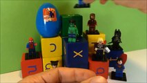 surprise eggs superheros batman spiderman superman Huevo Sorpresa toys hulk kisa videos