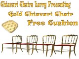 Chiavari Chairs Larry Presenting Gold Chiavari Chair - Free Cushion