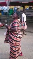 Grandma Seriously dancing @ funeral grounds!