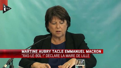 Martine Aubry en a "ras-le-bol" d'Emmanuel Macron (CNEWS)