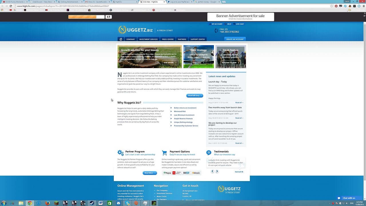 Highclix - The best PTC Website Where You Play Games, View Ads, GET PAID.