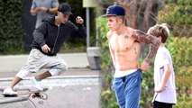 (VIDEO) Justin Bieber PANTS DOWN, Shows off Skateboarding Skills In Berlin, Germany