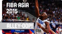Alley Oop! Quincy Davis Slams it in Two-Handed - 2015 FIBA Asia Championship