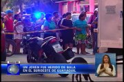 Un joven fue herido de bala en el suroeste de Guayaquil