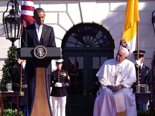 Du climat à l'immigration, Obama et le pape affichent leur unité