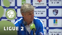 Conférence de presse Havre AC - FC Metz (1-1) : Thierry GOUDET (HAC) - José RIGA (FCM) - 2015/2016