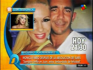 Monica Farro tras la absolución de Suris