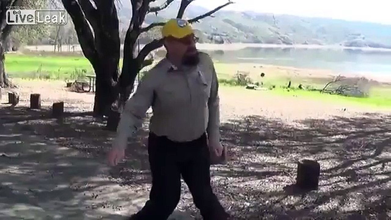 Park Ranger Dancing To Bird Machine!