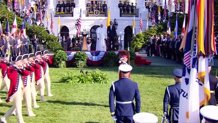 Pope urges climate change action in White House speech