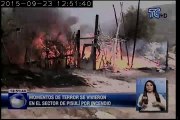 Mujer recicladora perdió toda la mercadería en incendio forestal en Quito