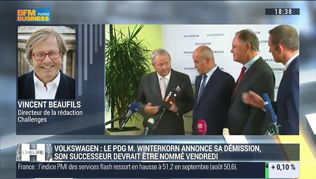 Le Challenge de Vincent Beaufils: Martin Winterkorn quitte la présidence de Volkswagen sur un bilan mitigé - 23/09