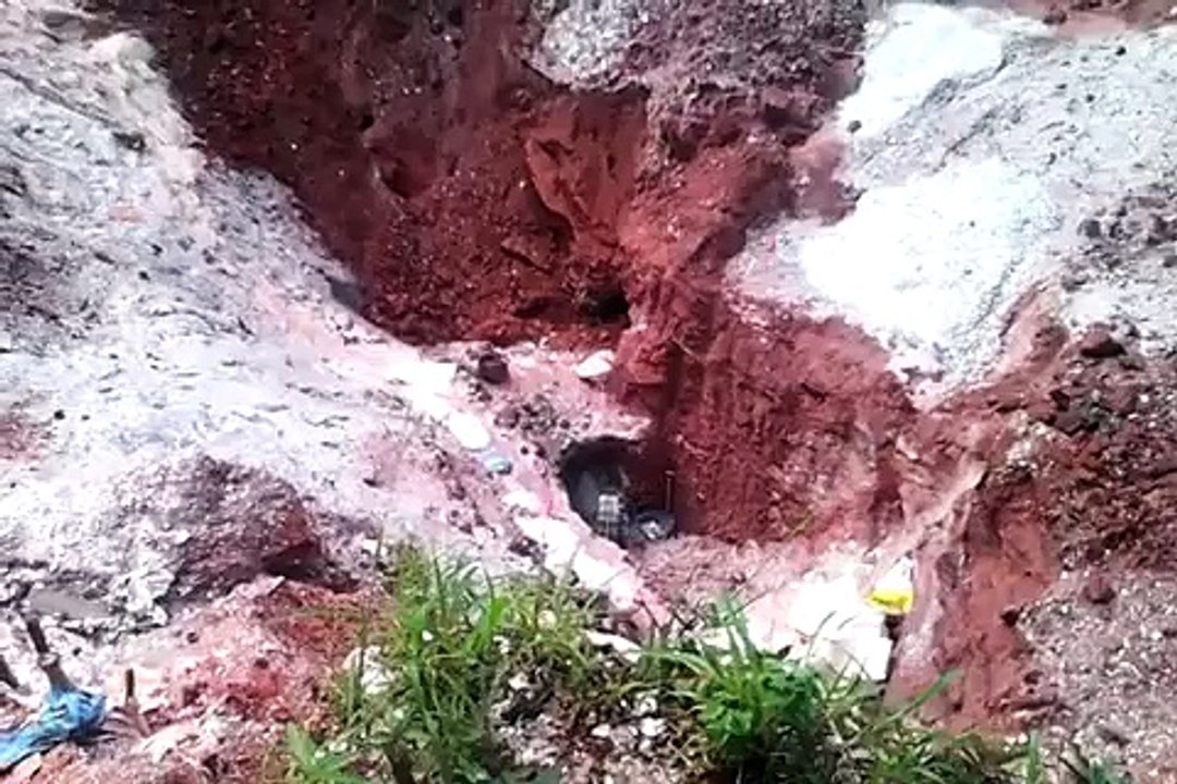 With the little funds raised, excavation of overburden has begun to allow easier and safe access to mica deposits