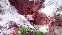 With the little funds raised, excavation of overburden has begun to allow easier and safe access to mica deposits