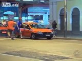 LiveLeak.com - Thief Gets Knocked Out by a Taxi Man