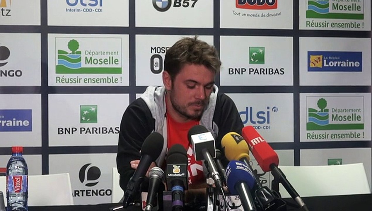Moselle Open 2015 - Stan Wawrinka : "Je n'ai pas eu trop le choix d'être ici à Metz"
