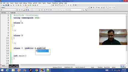 16 CPP-MULTIPLE INHERITANCE HINDI