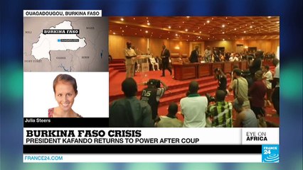 Burkina Faso's interim chief back in charge after coup