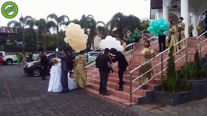 Helium Balloons At Wedding