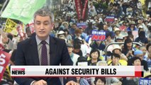 Over 20,000 people rally in Tokyo against security bills, nuclear policy