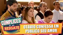 Otávio confessa em público seu amor por Rebeca