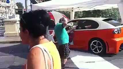 old man dance with crazy steps