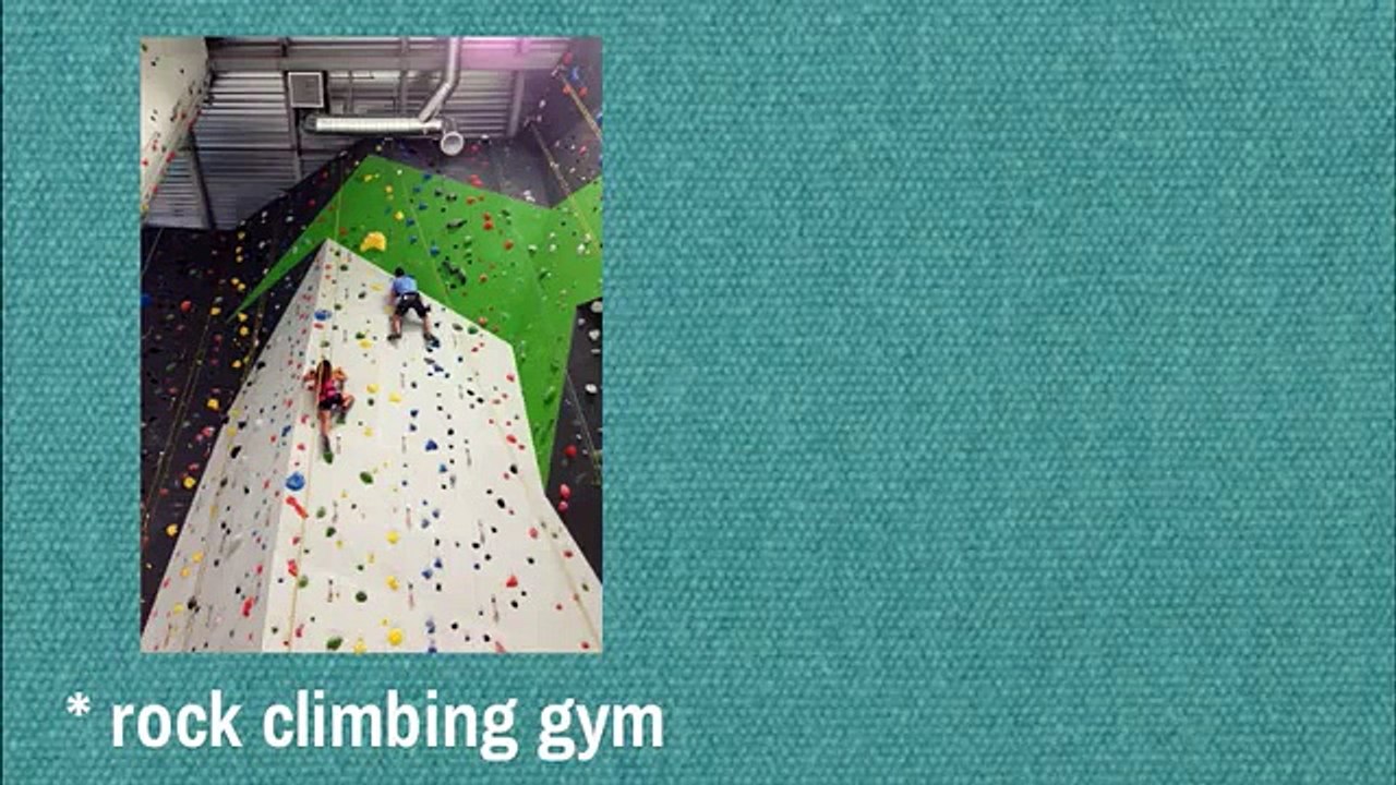 rock climbing gym