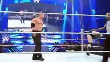 Sheamus and Kane Attacks Dean Ambrose-Smackdown Sep 2015