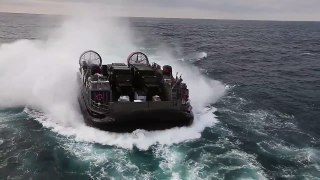 U.S. Navy Hovercraft Returns To The Mothership