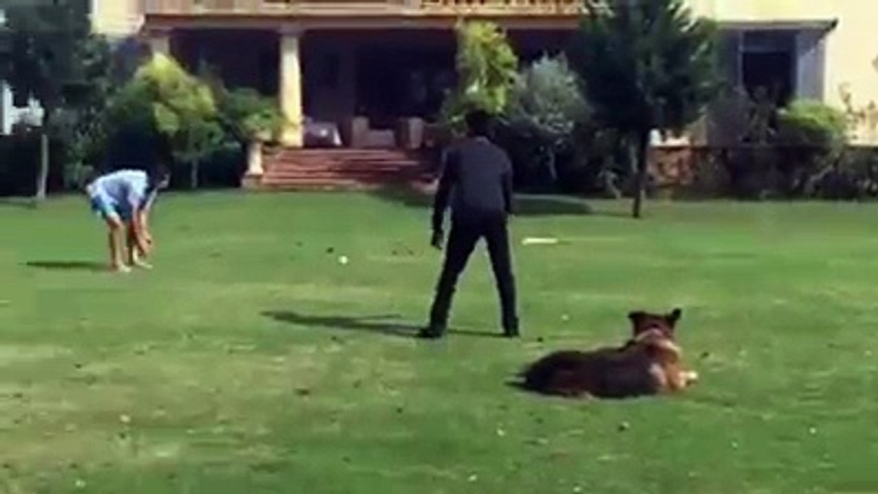 Imran Khan Plays A Game Of Cricket With Reham Khan
