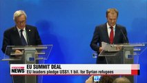 EU leaders pledge 1 bil. euros for Syrian refugees